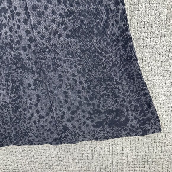 En Saison Harlow Midi Dress Size S Black Animal Print Acid Wash Denim NWT - Picture 6 of 12
